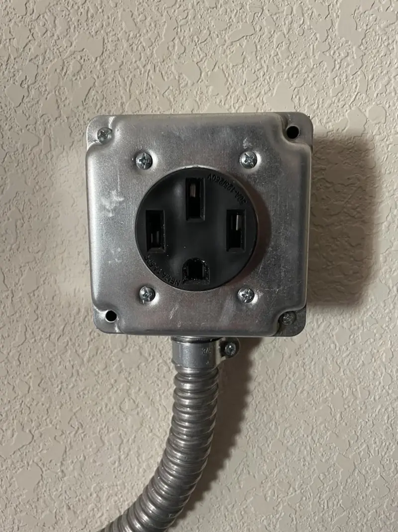 NEMA 14-50 outlet installed for Smart Home Electrical in SeaTac
